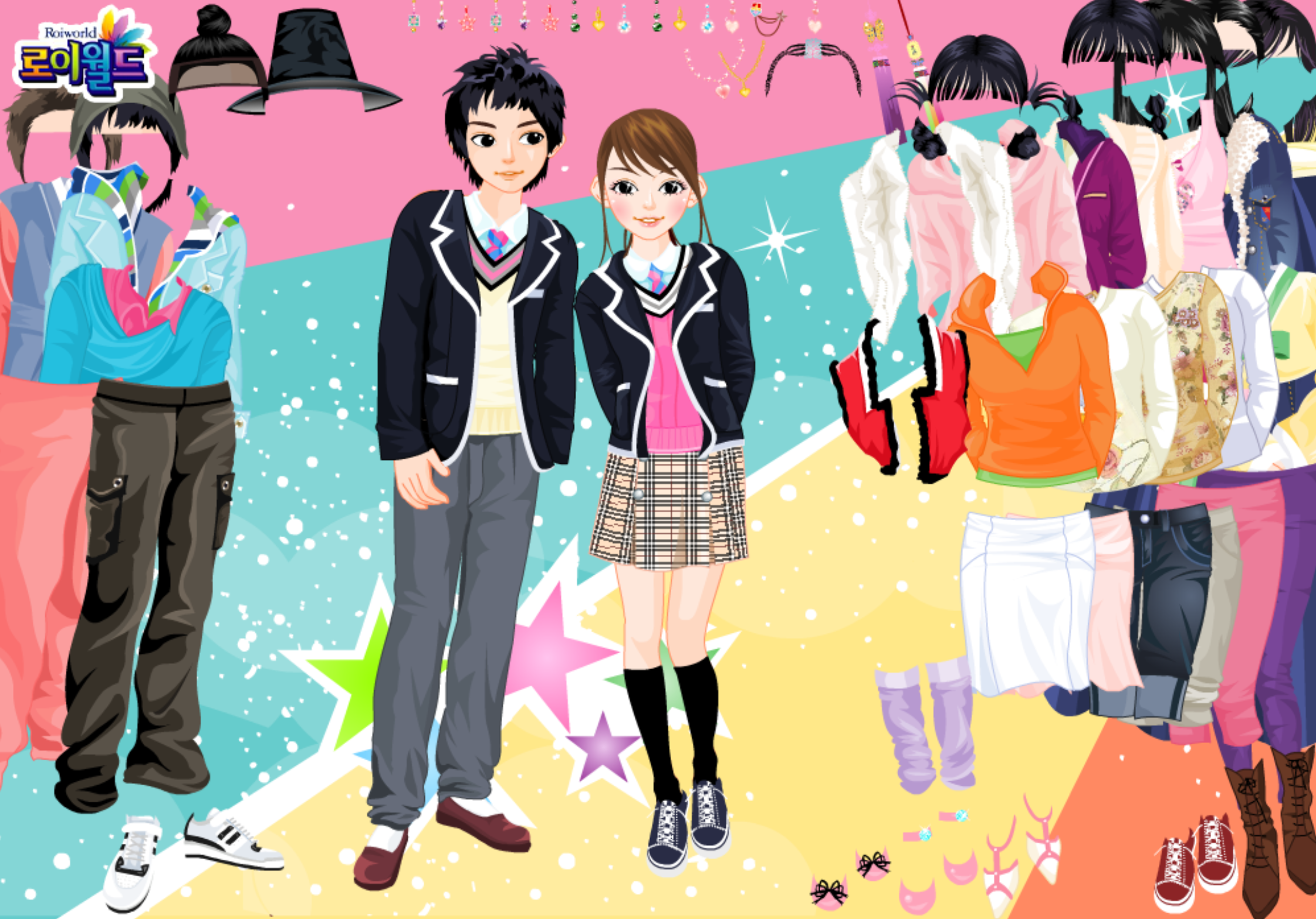 Roiworld Cute Couple Dressup