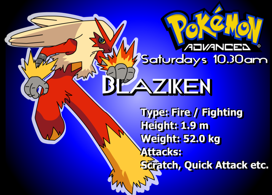 Kids Central Singapore: Pokemon Advanced: Blaziken Ad