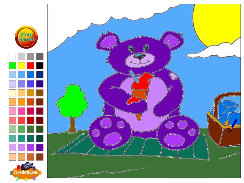 Cute Bear Coloring