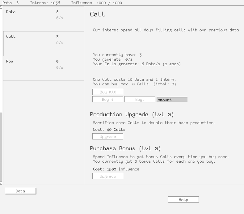 Infinite Spreadsheets