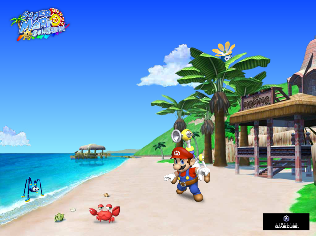 Super Mario Sunshine Screensaver