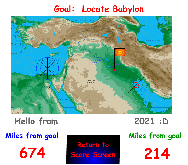 Bible MapQuest Game: Old Testament Locations