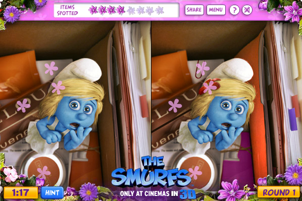 The Smurfs: Smurfette's Spot the Difference