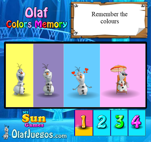 Olaf Colors Memory