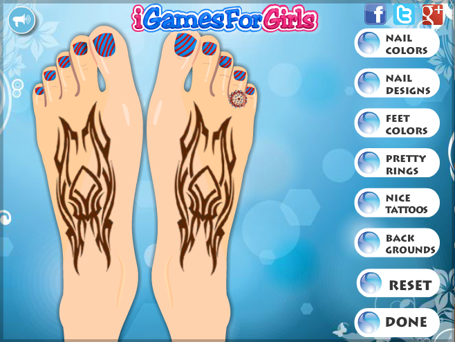 Stylish Girl Pedicure Game