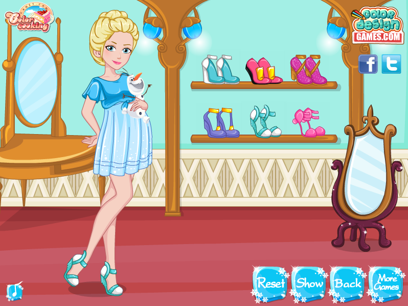 Elsa Mom to Be Shopping