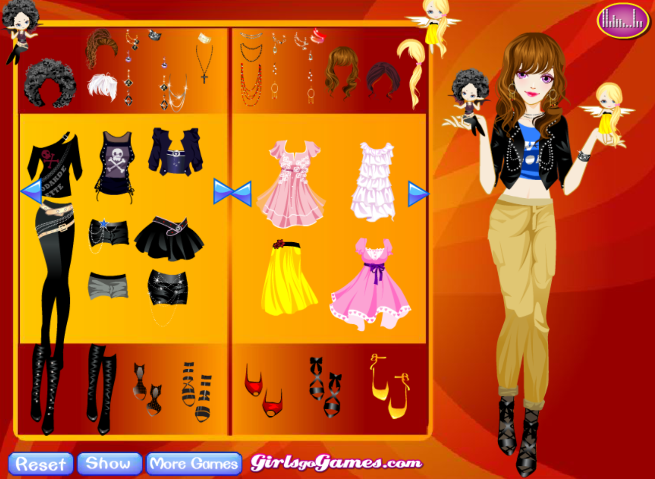 Angel Devil Girl Dress Up