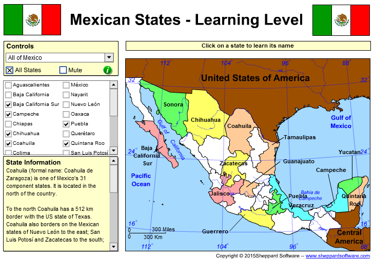 Mexican Geography - States