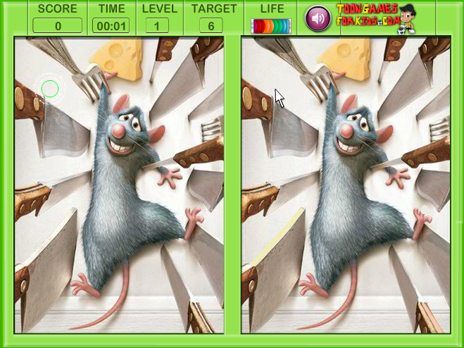 Ratatouille Spot The Difference