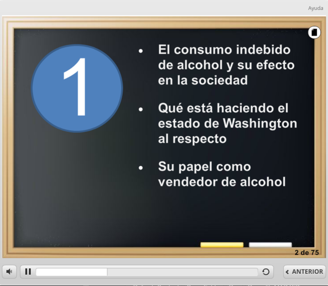 Curso de capacitación para la venta responsable de alcohol