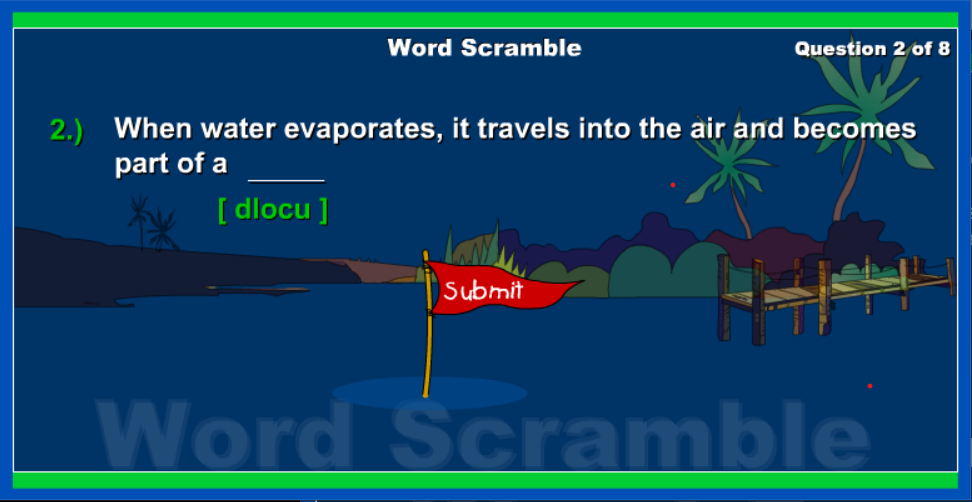 Thirstin's Word Scramble Game