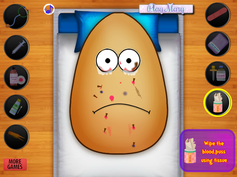 Injured Pou