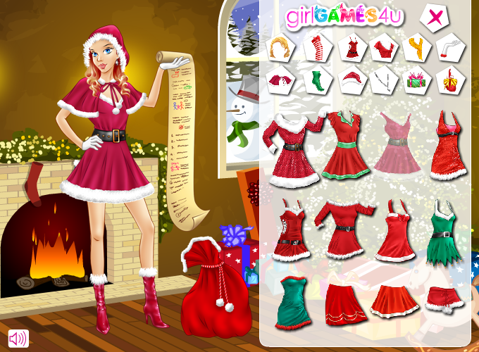 Christmas Girl Dress up