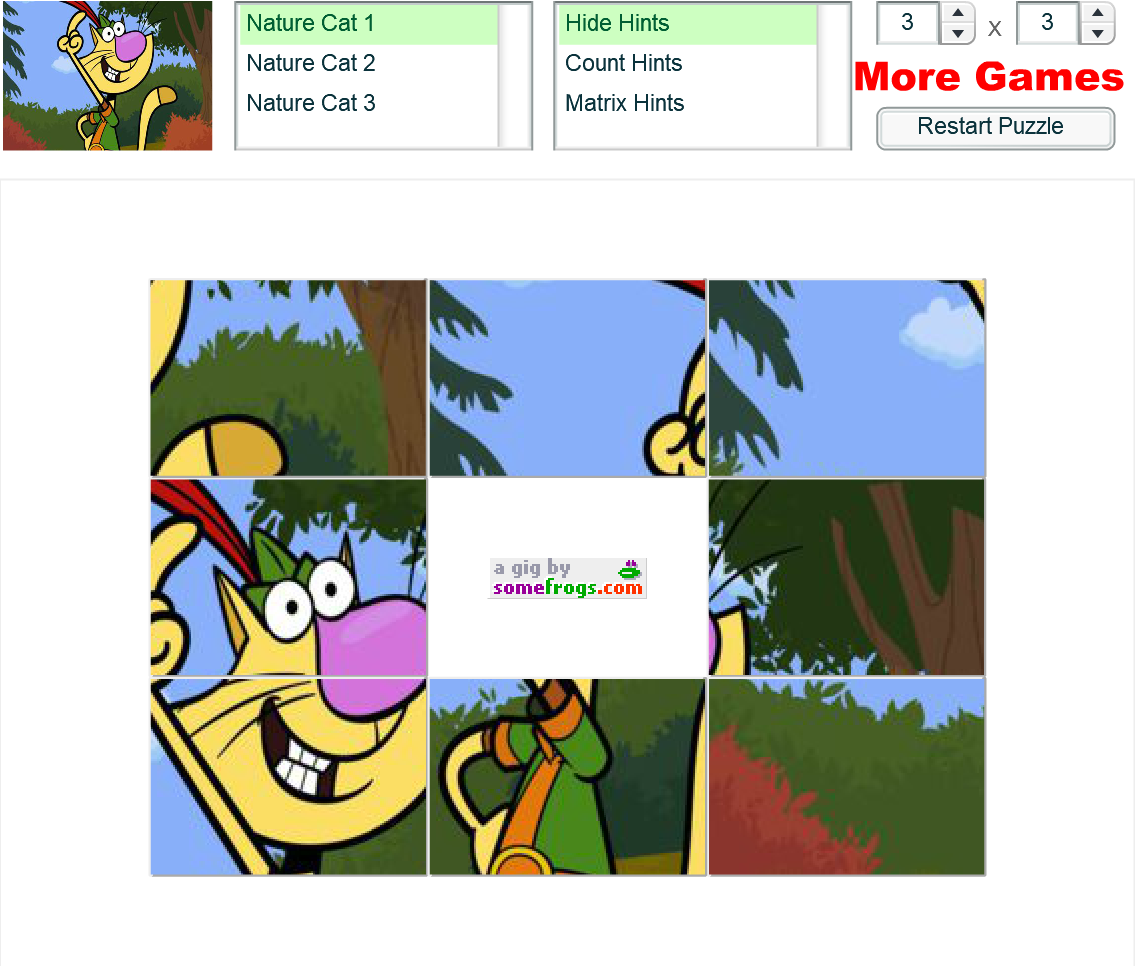 Nature Cat Sliding Puzzle