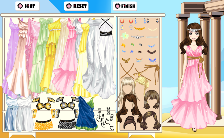 Roman Girl Dress Up Game