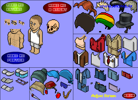 Habbo Hotel Dress Up