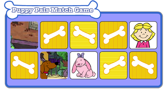 Clifford Puppy Pals Match Game