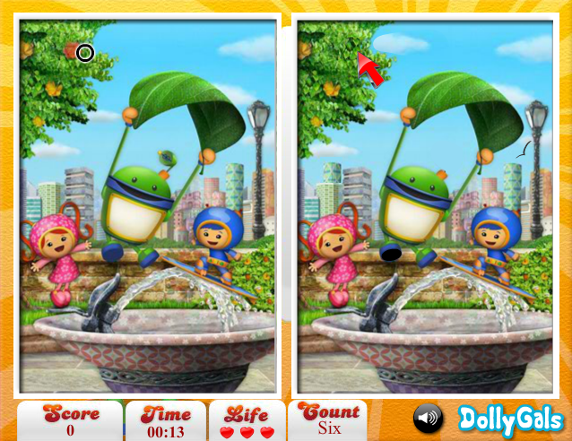 Team Umizoomi 6 Diff Fun