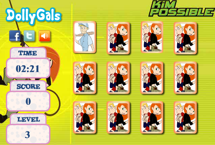 Kim Possible Memory Cards