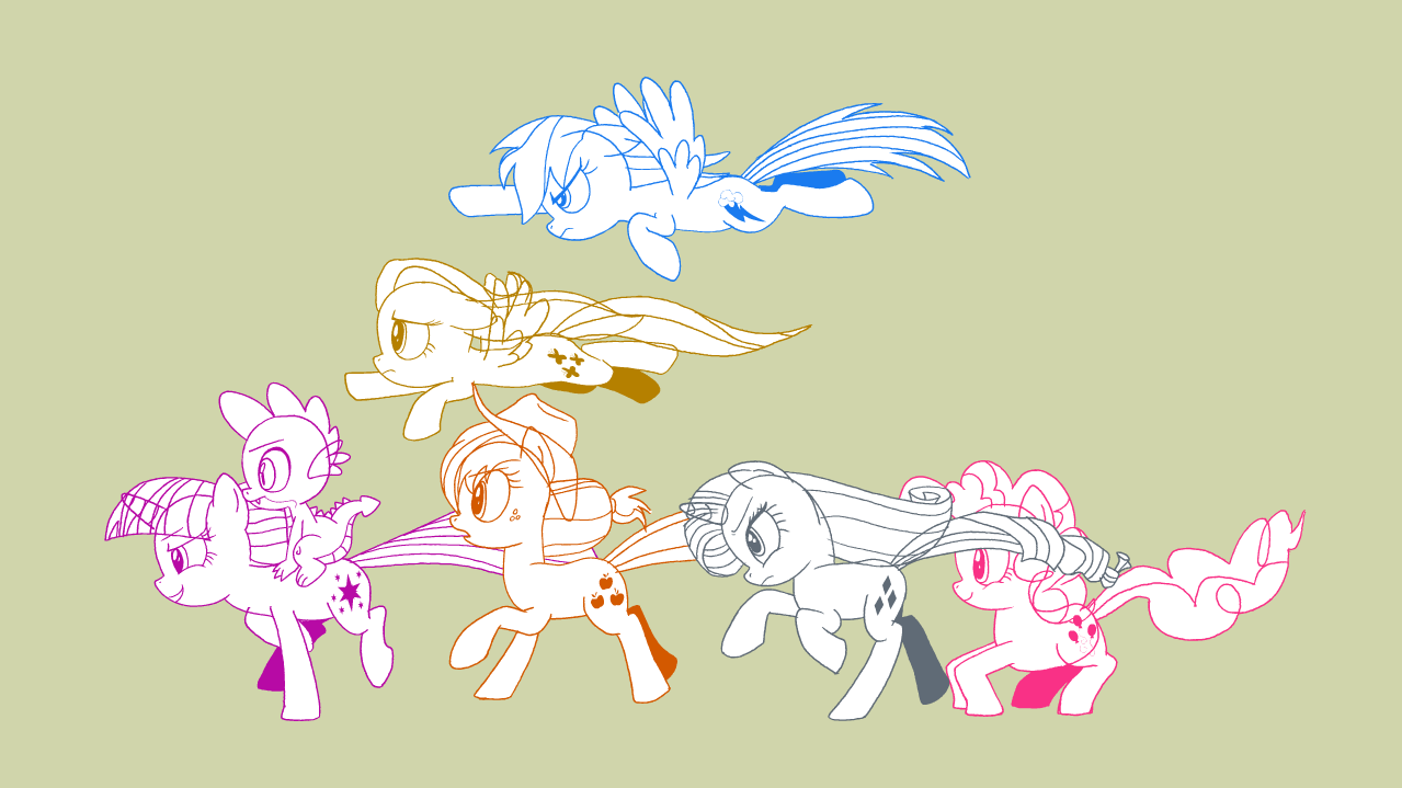 (scrap) Ponies Running