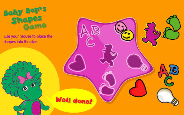 Baby Bop's Shapes Game