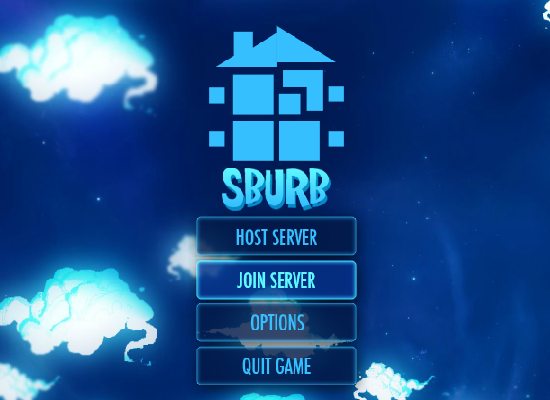 SBURB Main Menu Mockup Flash