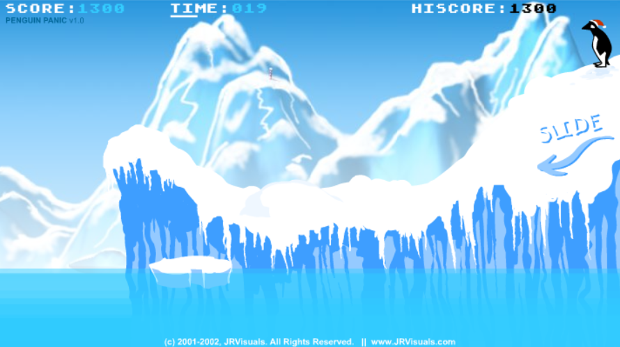 Penguin Panic "The Holiday Slide" Starring the Penglo Brothers.