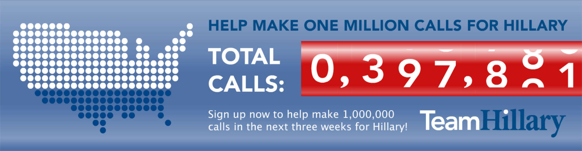 Help Make One Million Calls For Hillary