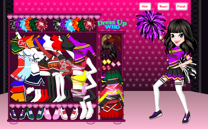 Lovely Cheerleader Dress Up Game