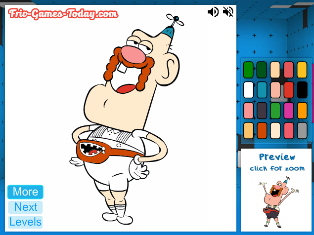 Uncle Grandpa Coloring Game