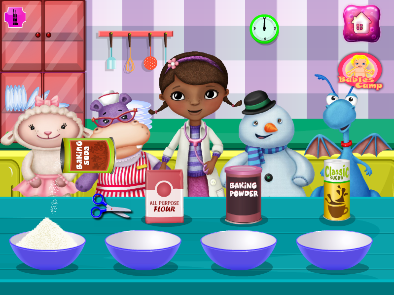 Doc McStuffins and Friends Cooking Pancakes