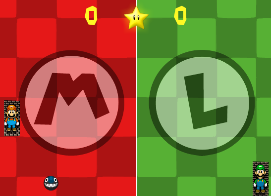 Mario Vs Luigi Pong