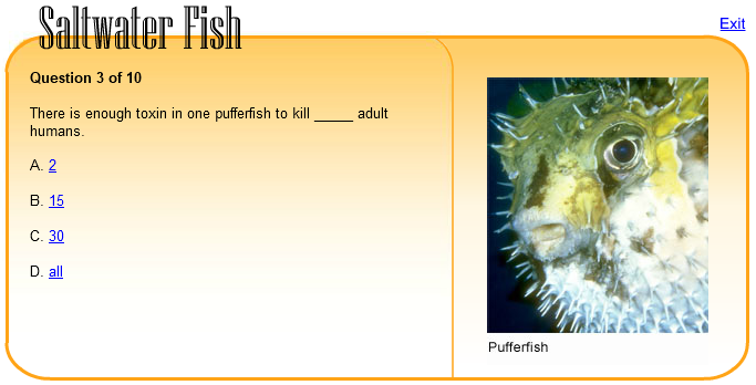 Saltwater Fish Quiz