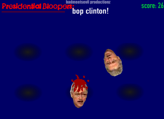 Presidential Blooperz: Bop Clinton!