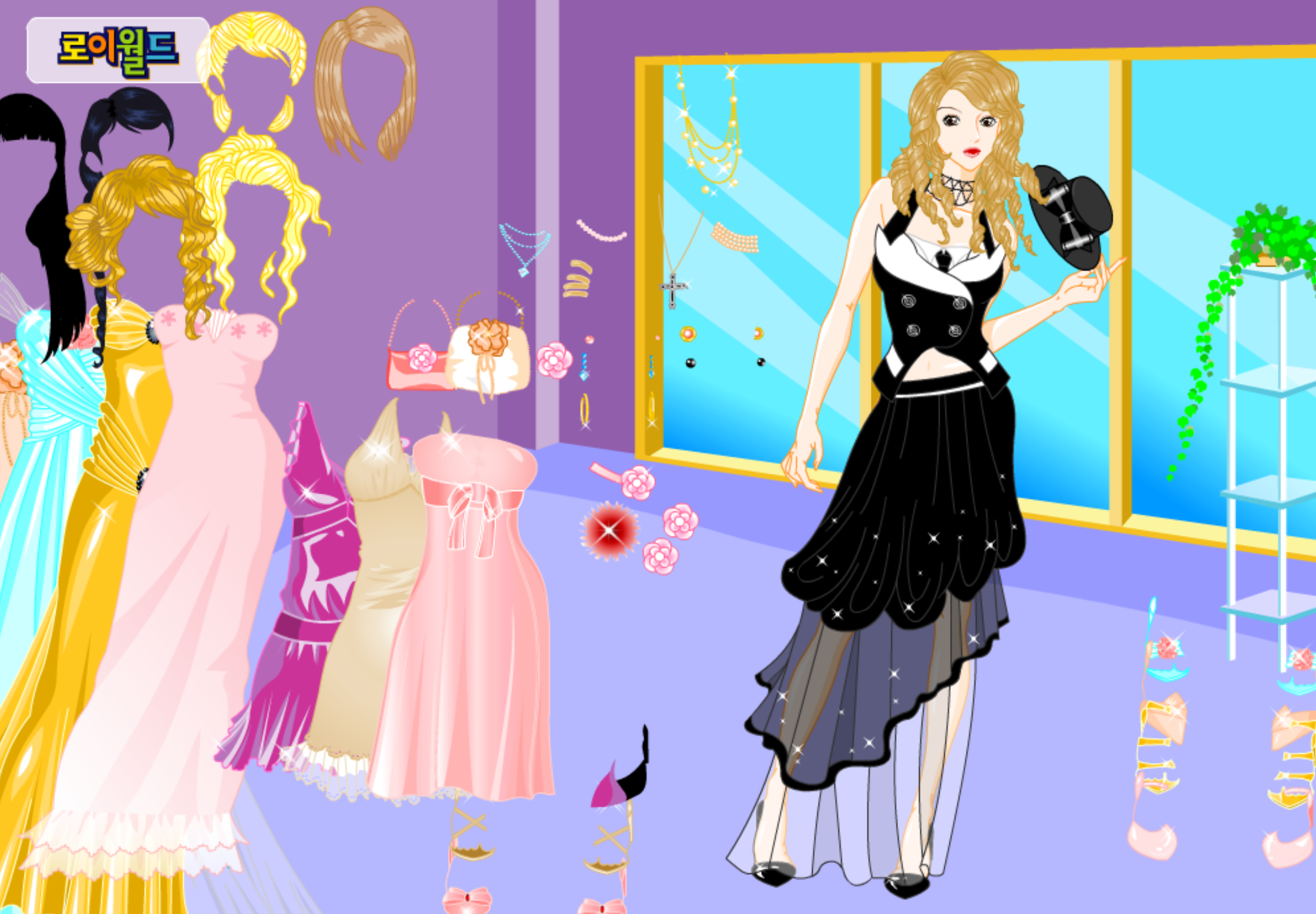 Roiworld Cabaret Girl Dressup