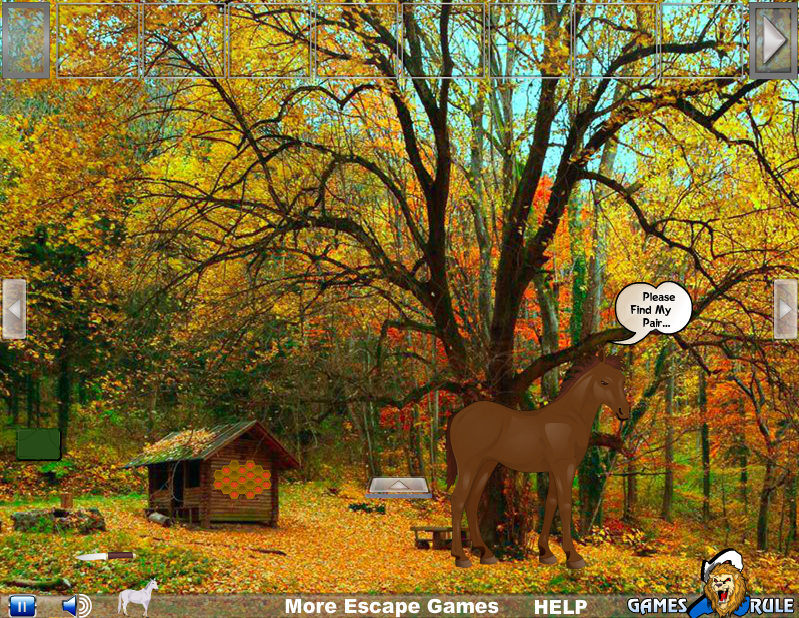 Autumn Forest Horse Escape