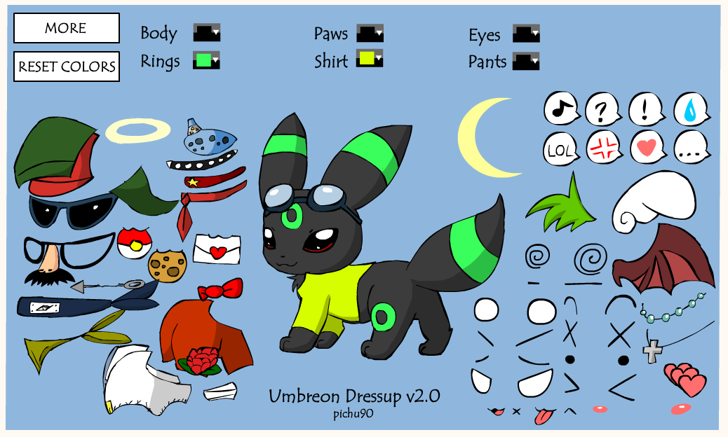 Umbreon Dressup v2.0