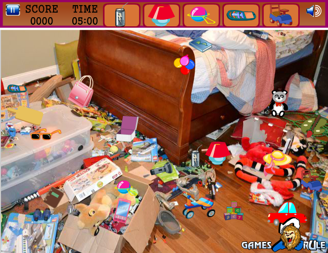 Hidden Objects: Messy Room