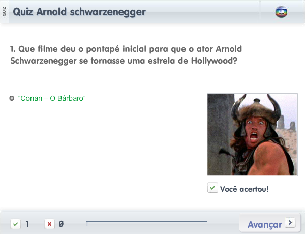 Quiz Arnold schwarzenegger