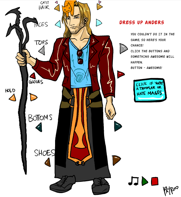 DA2 Anders Flash Dress Up Game