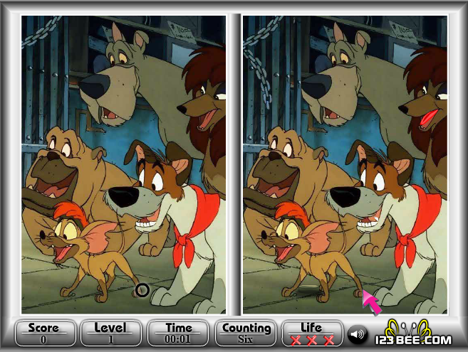 Oliver and Company - Spot the Difference