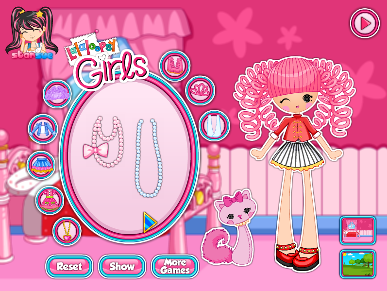 Lalaloopsy Girls Jewel Sparkles Dress Up Game