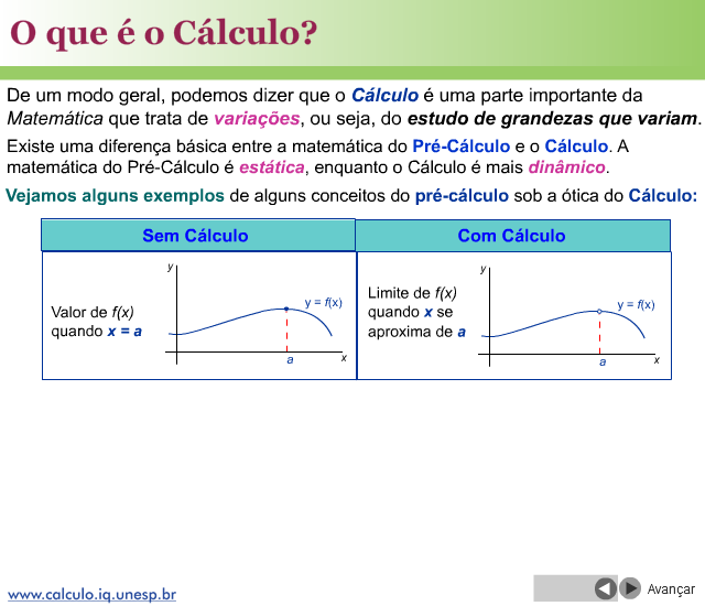 O que é o Cálculo?