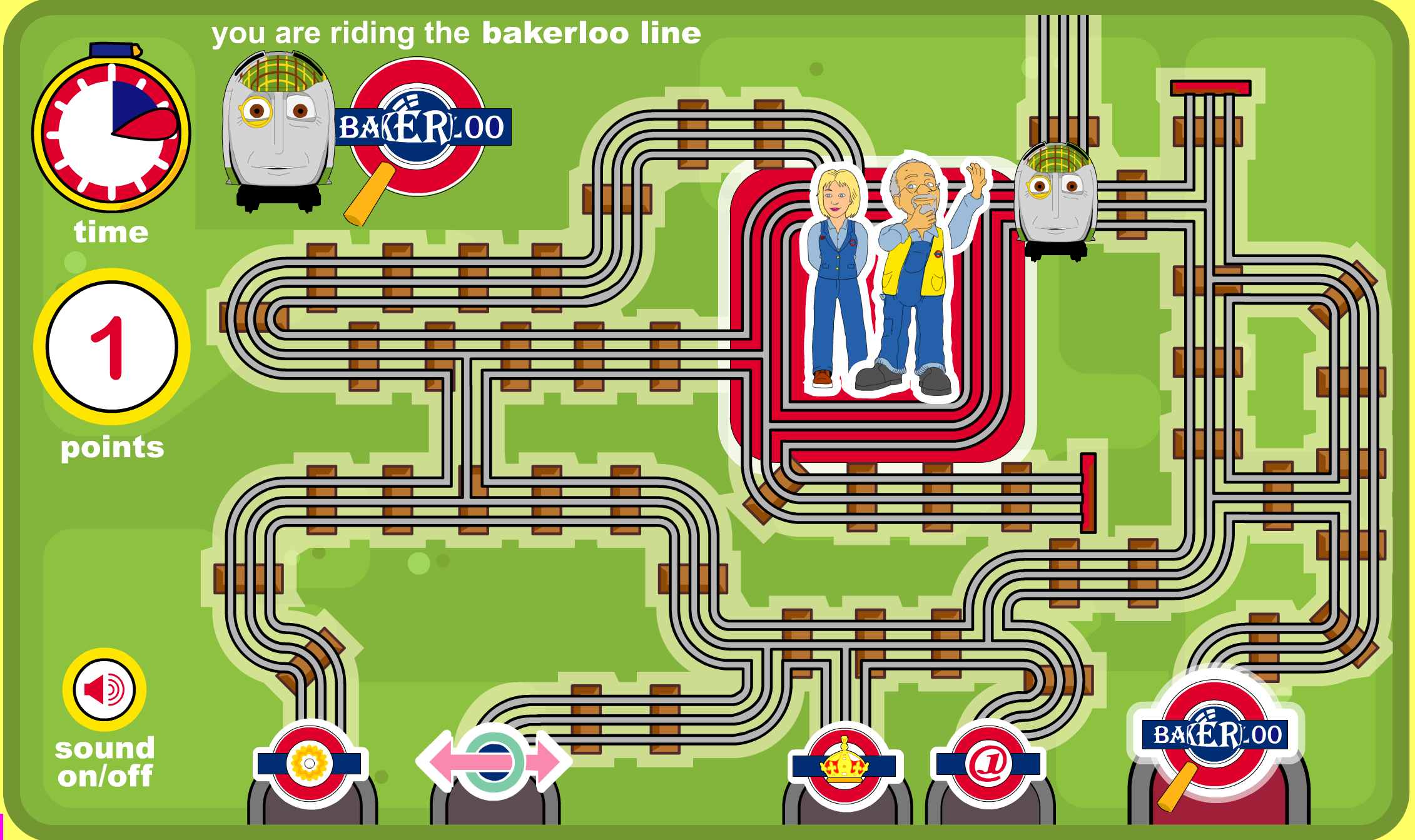 Underground Ernie:  Track the Train