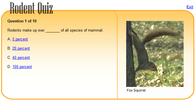 Rodent Quiz