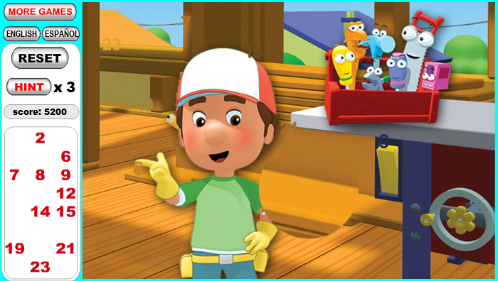 Handy Manny Hidden Numbers