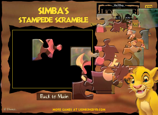 The Lion King Special Edition: Simba's Stampede Scramble