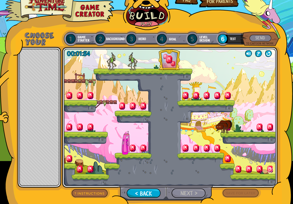 Adventure Time Game Creator