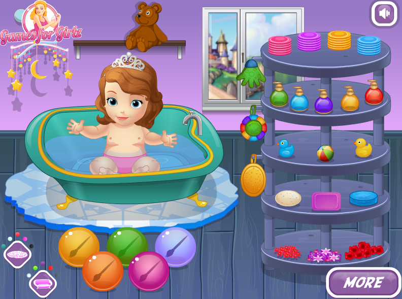 Sofia the First Bathing