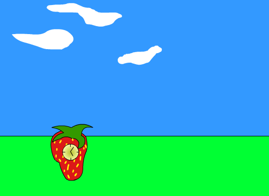 Annoying Strawberry Clock